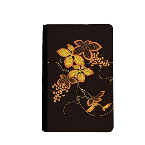 Portefeuille de voyage fleur marron pour organiser vos billets et passeport à l'aéroport