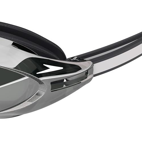 Speedo Unisex Adult Vanquisher 3.0 Mirrored Swim Goggle- One Size, Black/Smoke/Silver Mirror by Speedo - Used condition - Image 6