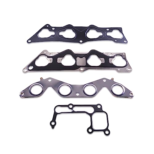 Image of Head Gasket with Bolts for Honda Civic 1.7L HS26236PT HBHO034 | Honda Civic DX /LX 2001-2005; 1.7L L4 SOHC 16V D17A1; MLS steel; Includes head bolts; Prevents oil leaks