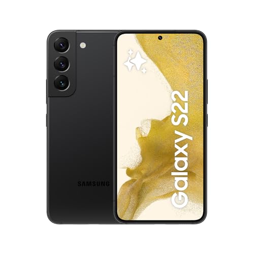 Samsung Galaxy S22, Android Smartphone, 6,1 Zoll Dynamic AMOLED Display, 3.700 mAh Akku, 128 GB/8 GB RAM, Handy in Phantom Black, inkl. 36 Monate Herstellergarantie [Exklusiv bei Amazon]
