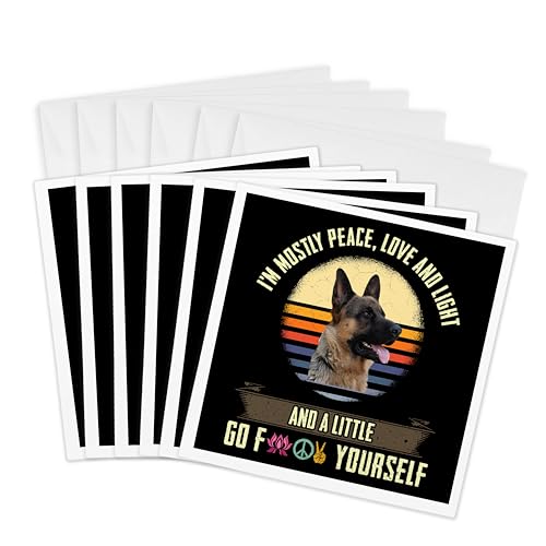 Cartes de vœux berger allemand 3dRose idéales pour accompagner vos cadeaux