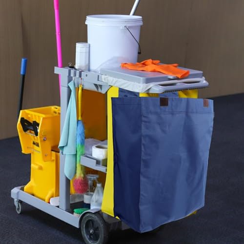 Bolsa de limpieza con compartimentos para evitar caídas de botes en el carrito 7