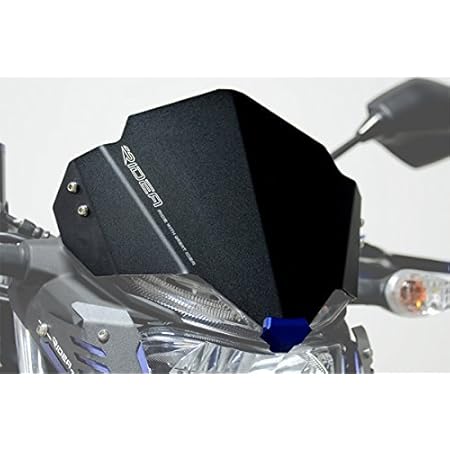 Amazon Ridea アルミショートスクリーン ブルー Aw Y03 Be Yamaha Mt 25 Mt 03 Aw Y03 Be 車 バイク 車 バイク