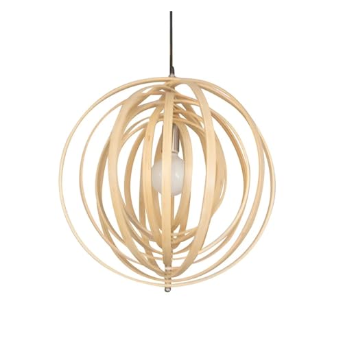 Chandelier scandinave variable CFWSHJ en bois solide pour salon et couloir
