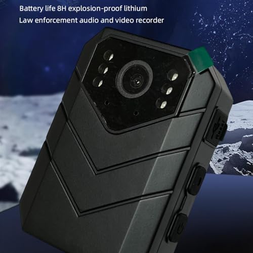 Cámara 4K Mini Body Body Con 32 GB - 6-8 Horas Cámaras De La Cámara De La Tarjeta De Vida De La Vida De La Batería Con Grabación De Audio Y Video | Cam Boddy Accesorio Multifunción Para Seguridad Y Ot - imagen 4