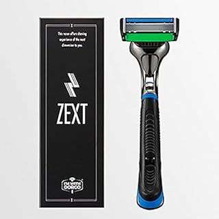 ZEXT 6枚刃カミソリ 替刃13個 ホルダー付きセット