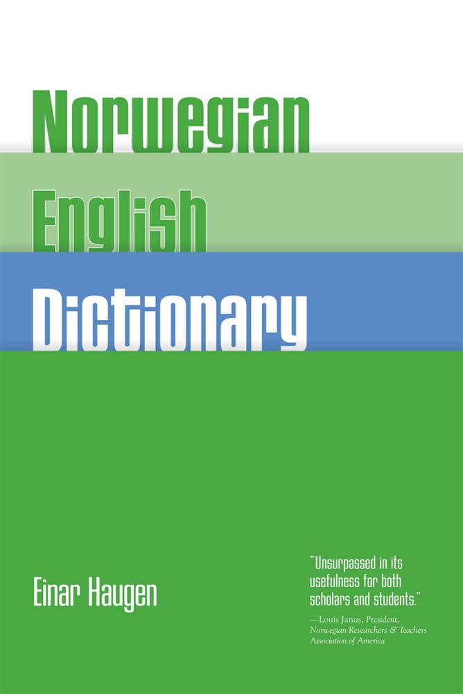 NorwegianEnglish Dictionary A Pronouncing and Translating Dictionary
