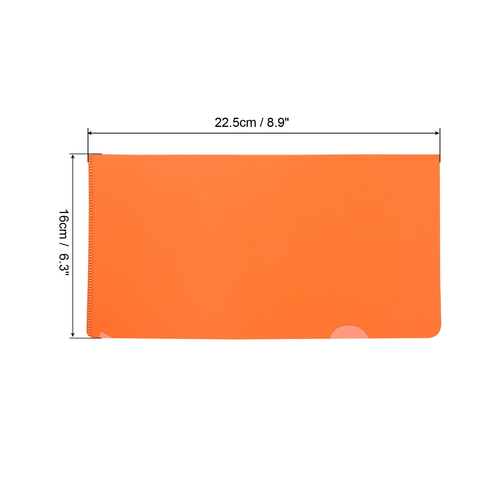 PATIKIL L Type Folders 24 Pack 8.9 x 6.3 inches A5 Plastic Clear Document Folder File Jacket Sleeves Project Pockets, Orange - Image 2