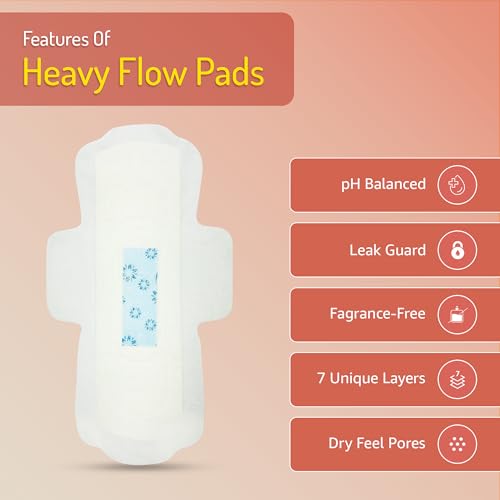 Image of LAIQA Sanitary Pads For Women XL - 15 Pads With 15 Disposable Bags & 3 Panty Liners | Cotton Soft Rash-Free Comfort | Double-Wing Leak Protection | Toxin-Free & BIS Certified