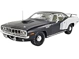 1971 Plymouth Hemi Barracuda Black/White Limited Edition Acme 1:18