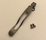 Made in USA Titanium Deep Carry Pocket Clip for Spyderco Knives Paramilitary 2