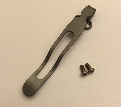 Made in USA Titanium Deep Carry Pocket Clip for Spyderco Knives Paramilitary 2