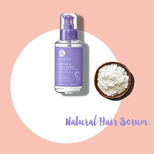 Luseta Biotin Hair Growth Serum, Hair Growth Oil For Thin & Dry Hair, Biotin & Collagen Oil For Thickening Of Hair And Nourishing Of Scalp 3.38 Oz #TOP2