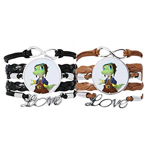 Bracelet Amour Couple Cuir fini les bijoux fragiles
