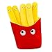 Canjerusof 1pc 3D Plüsch-Kissen-Kissen-Geschenk Stuffed Rücken Spielzeug Geburtstag Simulierte Snack Fries Form Kinder Wohnkultur