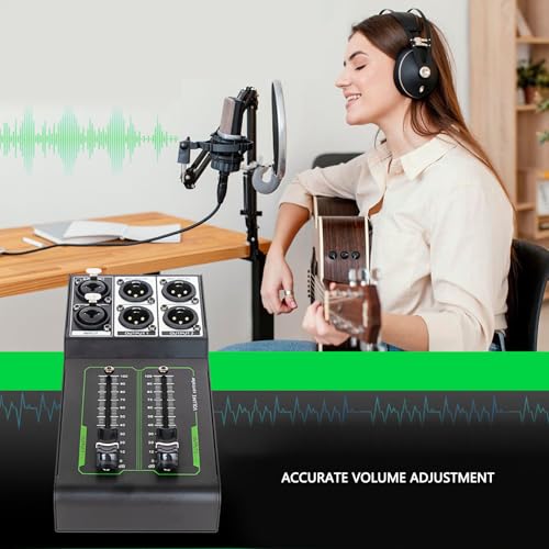 Passiver Lautstärkeregler, Schallpegelregler, Passiver Studio-Controller, Passiver Stereo-monitors-Lautstärkeregler, Stereo-Lautstärkeregler für Studio und Heim-Soundsystem