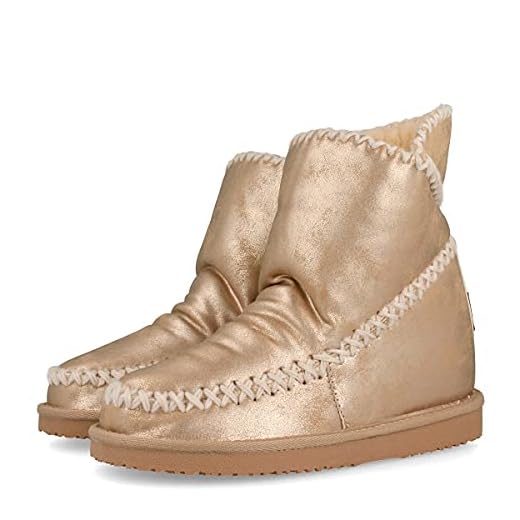 GIOSEPPO Botines de estilo australiano dorados para mujer 43477