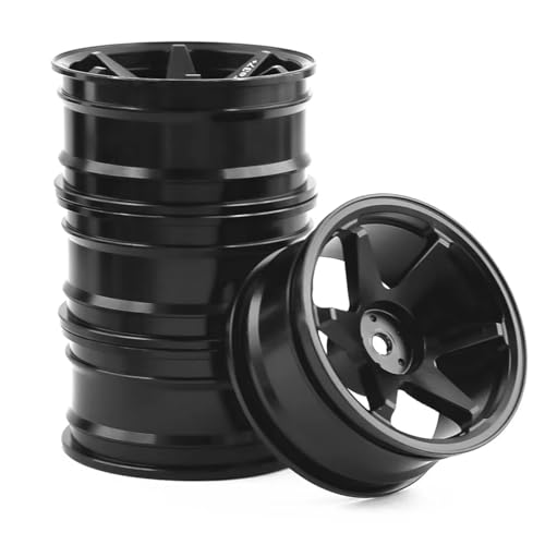 RCzC[nu For Tamiya For Kyosho For HSP For HPI For Sakura For RedCat 1/10 4 52mm ^zC[nu TE37 RCJ[Cp[c(Black)