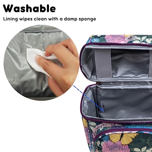 Image of J World Corey Kids Lunch Bag. Insulated Lunch-Box for Girls, Women, Secret Garden
