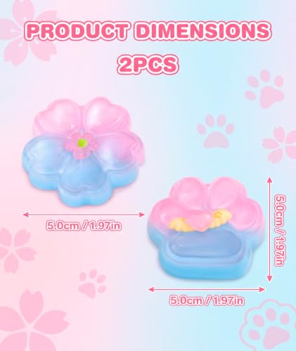Image of 3PCS Taba Squishy Cat Paw, Taba Squishy for Relaxing Sensory Fidget Pinch Family for Kids Cat Paw Squeeze Cute Beautiful Cat Paw (bulep)