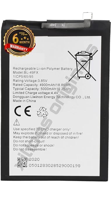 Image of BL-49FX Battery for Infinix Hot 8 X650C / X650B /X650D Battery with 6 Month Warranty**** (T285)