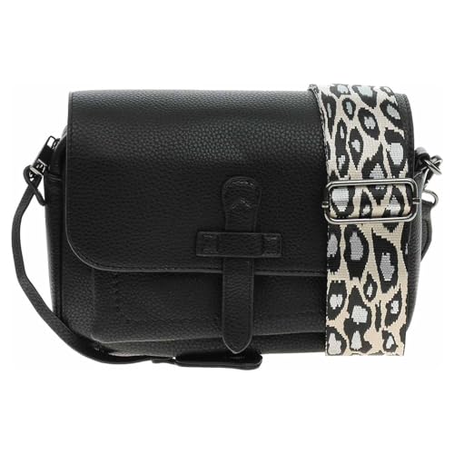 Rieker H1101 Sac à bandoulière noir pour femme chic et pratique