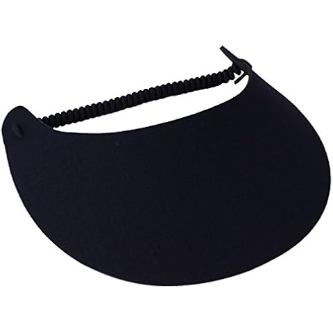 The Incredible Sunvisor - Available in Beautiful Solid Colors, Perfect for The Summer! (Black) Cover