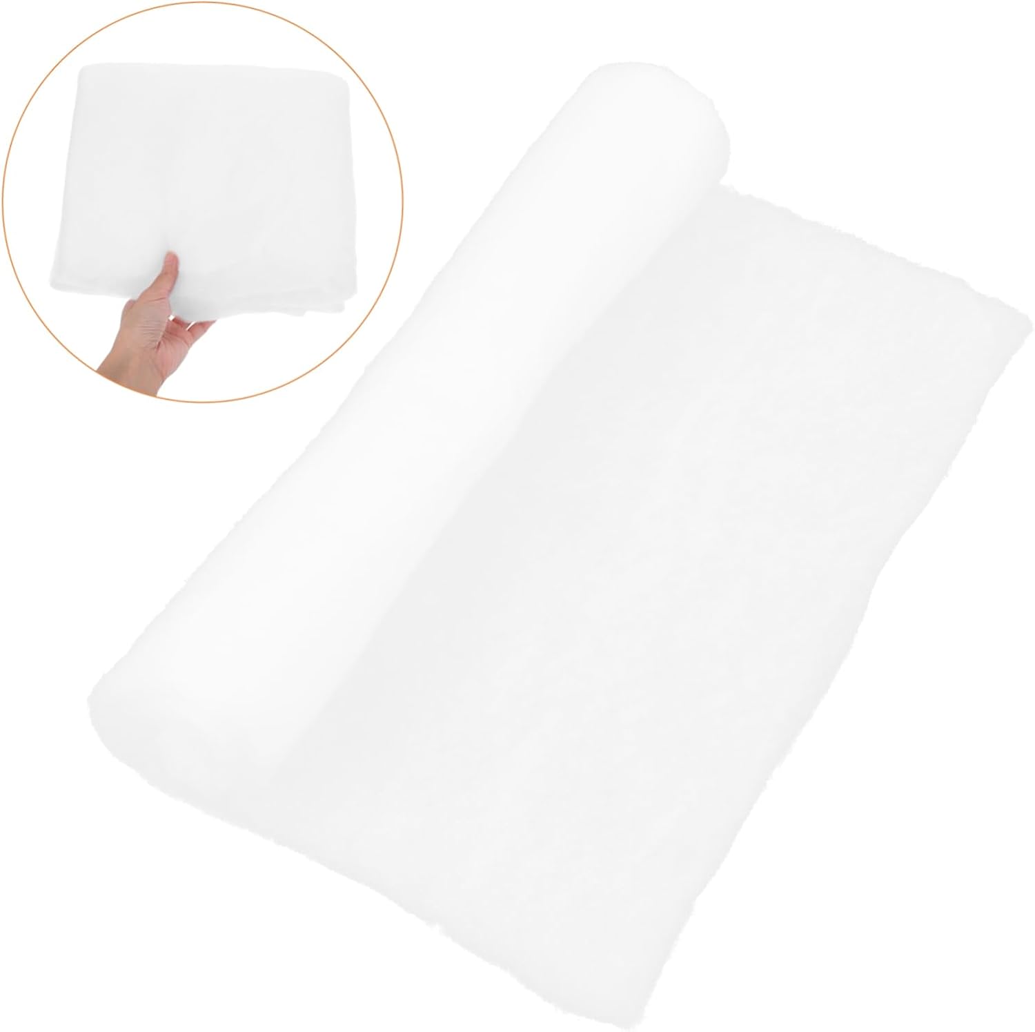 KOMBIUDA 2pcs Artificial Snow Blanket Roll for Christmas Village Display Decor Versatile Fake Snow Cotton for Crafts and Holiday Decorations