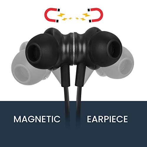 Image of ZEBRONICS Zeb-Slinger in Ear Wireless Neckband Earphone Supporting Bluetooth 5.0, Up to 12 Hours Playback, Voice Assistant, for All iPhones /Smartphones /Tablets (Black)