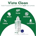Vista Clean Multi-Purpose Solution for Scleral and Gas Permeable Contact Lenses, Includes Lens Case (3.4 fl oz) - Image 3