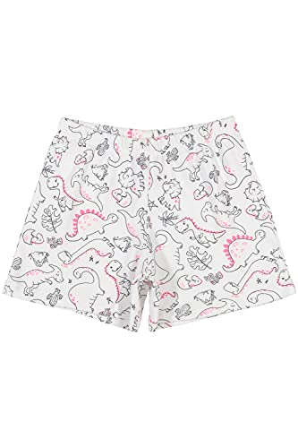 Pijama Infantil Camiseta e Short em Suedine Meninas Up Baby, Branco, 10 Anos