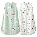 Pack de 2 unidades: incluye dos sacos de dormir con diseño de granja de animales, proporcionando opciones prácticas para tener siempre uno disponible mientras el otro está en el lavado