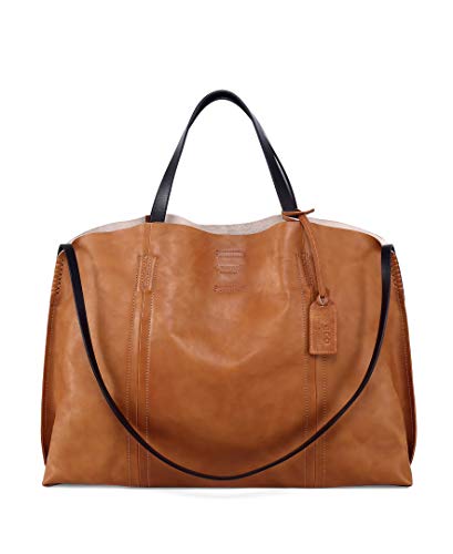 Image of OLD TREND Genuine Leather Forest Island Tote | Spacious Handbag with Removable Inner Pouches