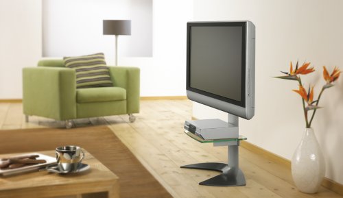 Vogel's EFF1140 TV Floor Stand in a living room setting