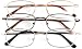 Optx 20/20 Alpha Alloy Readers, Metal Readers +500, (Pack of 3)