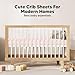 KeaBabies 2-Pack Baby Crib Sheets for Boys, Girls - 52x28 Viscose Derived from Bamboo Toddler Bed Sheets Neutral, Fitted Crib Mattress Cover for Standard Baby Bedding, Soft & Cozy (Mist Rose)