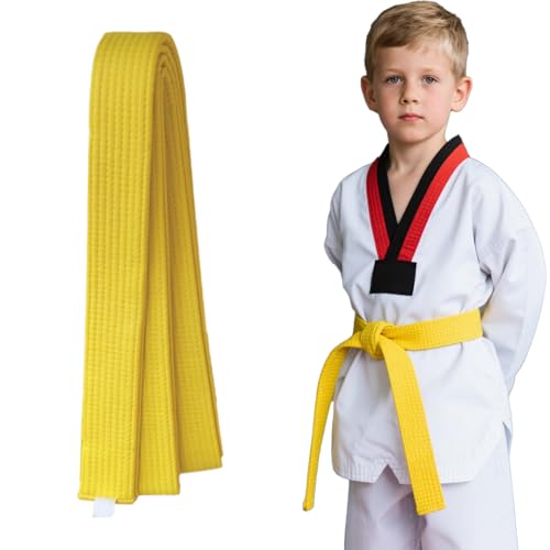 VYNZOR 180cm judo karate deportes artes marciales cinturón taekwondo profesional aikido cinturón de tela gruesa niños adultos artes marciales karate