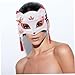Yardenfun Japanese Fox Shaped Halloween Party Mask Half Face Cosplay Accessory for Fancy Dress and Costume Events Unique Fashion Design for Men and Women