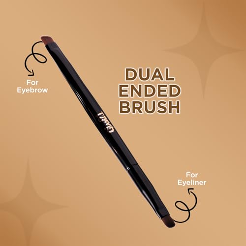 Image of Glam21 2-in-1 Eyebrow & Gel Eyeliner with Brush| Intense Brown Color | Quick Drying & Lasts up to 12hrs | Smudge Proof Gel Eyeliner And Eyebrow Definer | 4gm