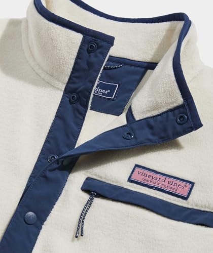 Image of vineyard vines Color-Blocked Harbor 1 /4 Snap