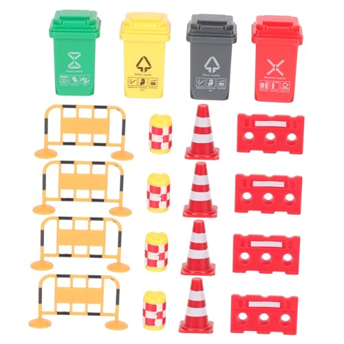 LRXIYODE 向け点チュア道路標識おままごと遊び用プラスチック製交通バリア認知 交通 学習用 ランダムカラー ランダムカラー