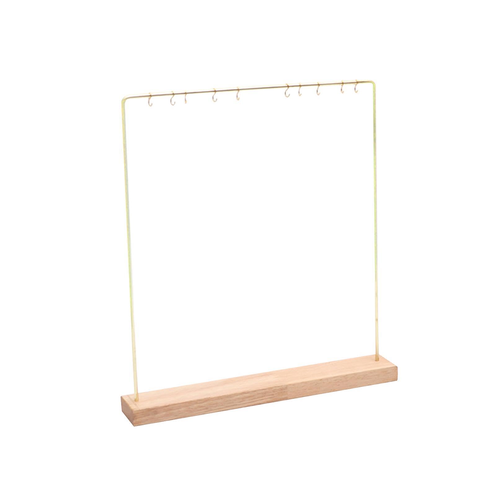 CYDZSRA Jewelry Organizer Necklace Hanger Jewelry Display Stand Showcase Dresser Home Durable Large Capacity Holder Wood Organizer Necklace Holder Display