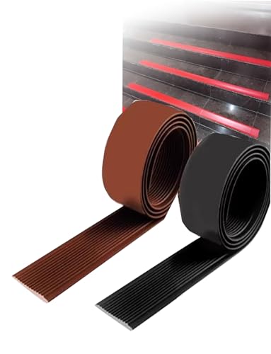 Tiras antideslizantes e impermeables | Peldaños antideslizantes para escaleras interiores y exteriores | Cinta de agarre para evitar resbalones y caídas | Solución de seguridad duradera para escalones