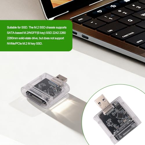 Caja para SSD M.2 NGFF USB 3.0 alta velocidad 5Gbps miniatura 7