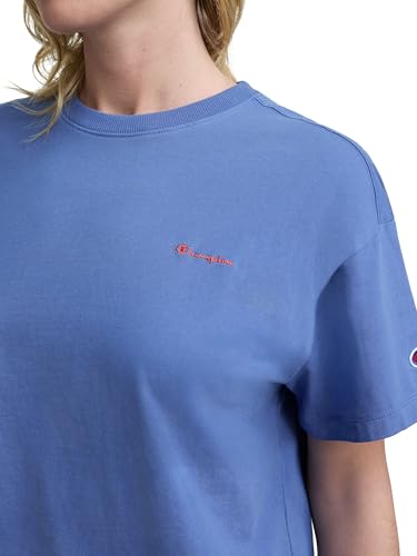 Image of Champion Women's Classic Short Sleeve Graphic T-Shirt, Loose Fit, Script Logo