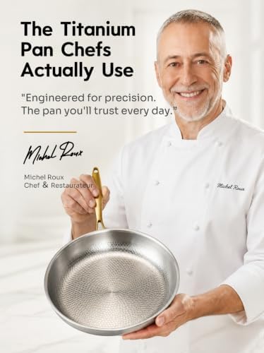 Sikiilu 12" Titanium Pans for Cooking | Food-Grade Pure Titanium Frying Pan Pro with Lid & Spatula | PFAS/PFOA/PTFE Free Nonstick Cookware | Dishwasher & Oven Safe, Kitchen Induction Compatible — view 7