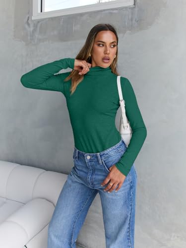 Image of Trendy Queen Women's Turtleneck Long Sleeve Shirts Basic Underwear Tops Winter Clothes 2026
