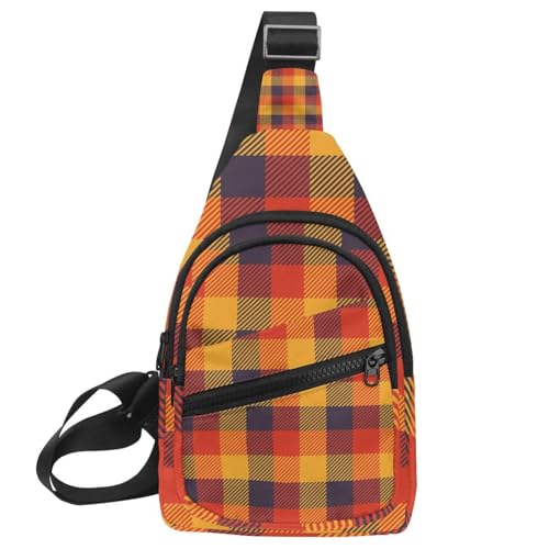 Sac de poitrine coloré abstrait aux finitions soignées durables