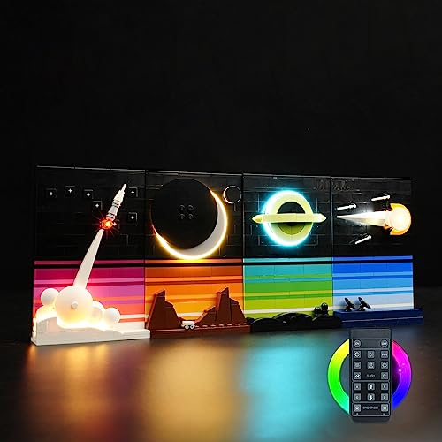 Set di luci a LED compatibile con lego 21340 Ideas Tales of The Space Age, set di luci con telecomando compatibile con lego Ideas – Storie dell'età spaziale (solo illuminazione, nessun