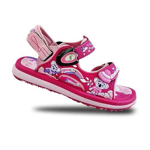 Gold Pigeon Shoes Girls Sport Sandal Outdoor Water Hiking Athlete Sandals for Girl Toddler Size 8-8.5 * 1611 Fuchsia EU25